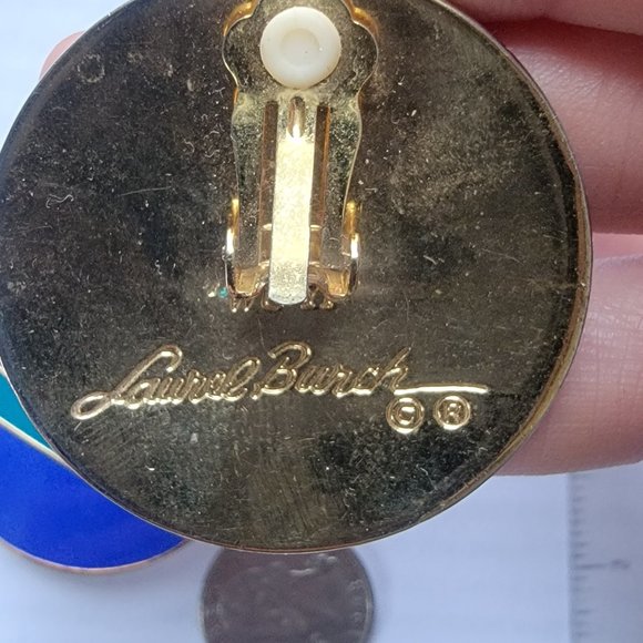 Genuine Vintage Laurel Burch Clip Ons - Picture 4 of 4
